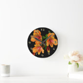 Horloge Ronde Day Lilies (Maison)