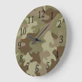 Horloge ronde de camouflage (Angle)