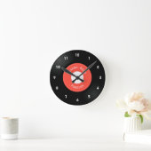 Horloge ronde de conception Vinyl Records (Maison)