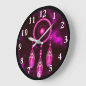 Horloge ronde de Dream Catcher (Angle)