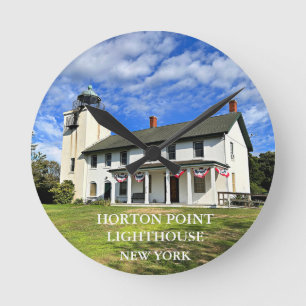 Horloge ronde de Horton Point Lighthouse, New York