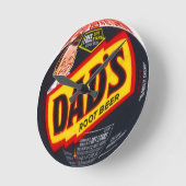 Horloge ronde de la bière racine de papa (Angle)