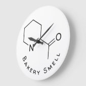 Horloge ronde de la boulangerie Junkie (Angle)