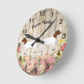 Horloge ronde de la ferme de chèvres nautiques per (Angle)