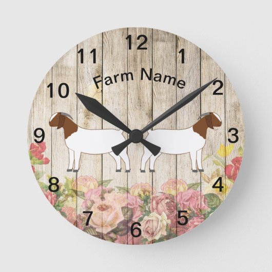 Horloge ronde de la ferme de chèvres nautiques per (Recto)