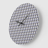 Horloge ronde de l'invasion de pingouins (Angle)