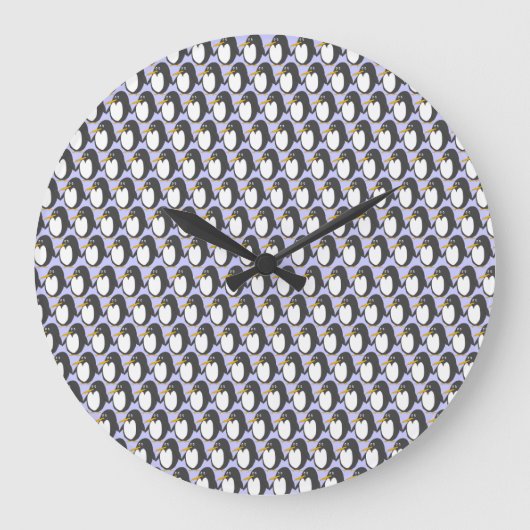 Horloge ronde de l'invasion de pingouins (Recto)