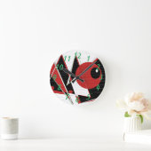 Horloge ronde de l'oeil rouge (Maison)
