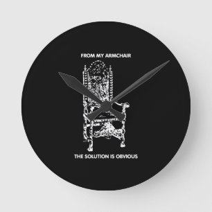 Horloge Ronde De mon fauteuil La solution est évidente