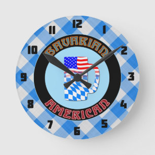 Horloge ronde de Stein de bière américaine