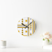 Horloge ronde de style géométrique moderne (Maison)