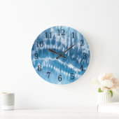 Horloge ronde de teinture bleue (Maison)
