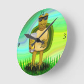 Horloge ronde de tortue soif (Angle)