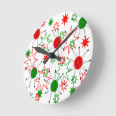 Horloge Ronde Débuts de Noël (Angle)