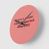 Horloge Ronde Déclaration d'amour (Angle)