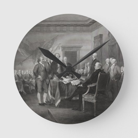 Horloge Ronde Déclaration d'indépendance (Recto)