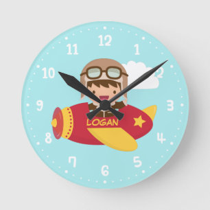 Horloge Ronde Décodeur d'air de Cute