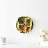 Horloge Ronde Décor d'automne (Maison)