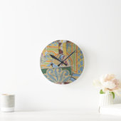 Horloge Ronde Décor en mosaïque (Maison)