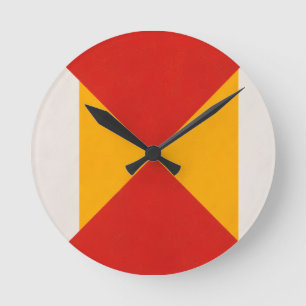 Horloge Ronde Décoratif Géométrique