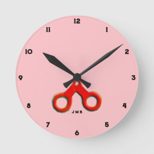 Horloge Ronde Décoration de salon de coiffure
