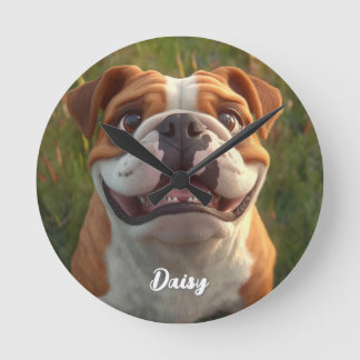 Horloge Ronde décoration personnalisée pour animaux