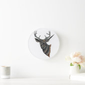 Horloge Ronde Deer Buck avec Intricate Design (Maison)
