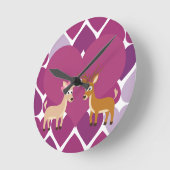 Horloge Ronde Deer Love (Angle)