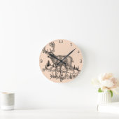 Horloge Ronde Deer Scene (Maison)
