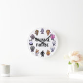 Horloge Ronde Défilé Animalier (Maison)