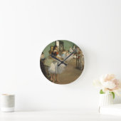 Horloge Ronde Degas Classe Danse Danseurs de ballet Ballerina Ar (Maison)
