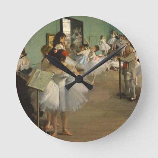 Horloge Ronde Degas Classe Danse Danseurs de ballet Ballerina Ar (Recto)