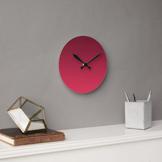 Horloge Ronde Dégradé Magenta - clair à profond | Humeurs saison