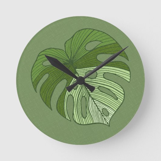 Horloge Ronde Denim vert (Recto)