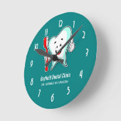 Horloge Ronde Dental Care Happy Tooth (Angle)