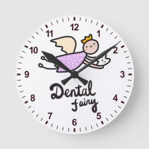 Horloge Ronde Dental Fairy