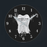 Horloge Ronde Dental Office 3D Tooth Professional Dentist<br><div class="desc">Dental Office 3D Tooth Professional Dentist Clocks.</div>
