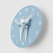 Horloge Ronde Dentiste Office moderne dentaire et d'eau Soins de (Angle)