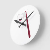 Horloge Ronde Dents de brosse (Angle)