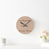Horloge Ronde Deratest inspirationational day today quotes (Maison)