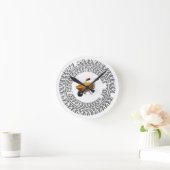 Horloge Ronde dérive de brouette, burnout (Maison)