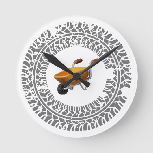 Horloge Ronde dérive de brouette, burnout (Recto)
