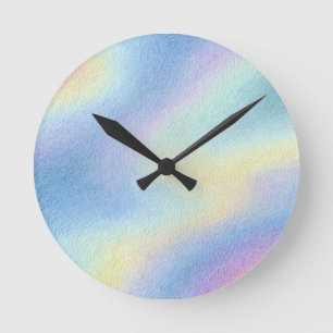 Horloge Ronde Dérive de ciel pastel