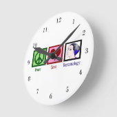 Horloge Ronde Dermatologie de la paix (Angle)