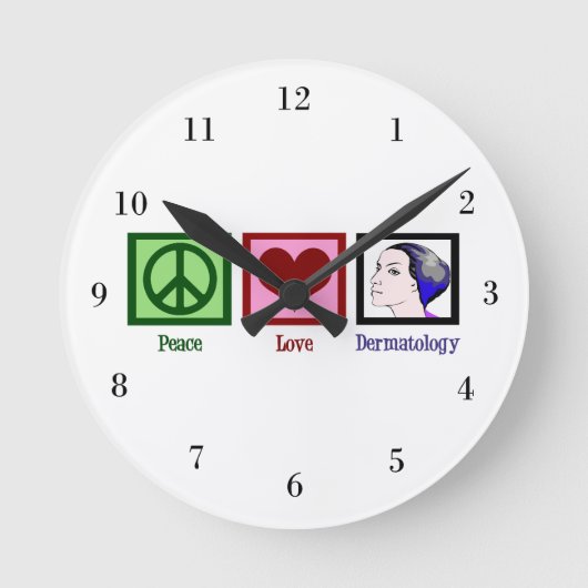 Horloge Ronde Dermatologie de la paix (Recto)