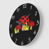 Horloge ronde des champignons (Angle)