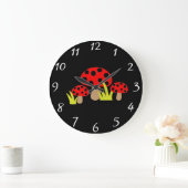 Horloge ronde des champignons (Maison)