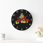 Horloge ronde des champignons (Maison)