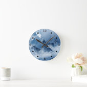 Horloge ronde des loups hurleurs rustiques (Maison)