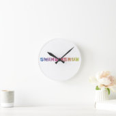 Horloge Ronde Design Cool de triathlon (Maison)
